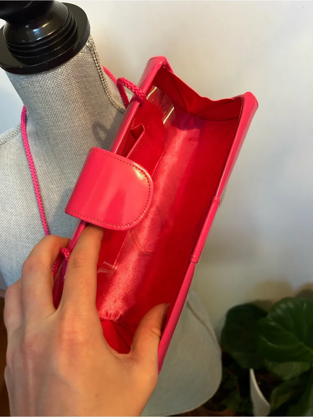 Pink Patent Crossbody Clutch Bag - Unbranded - Picture 5 of 5